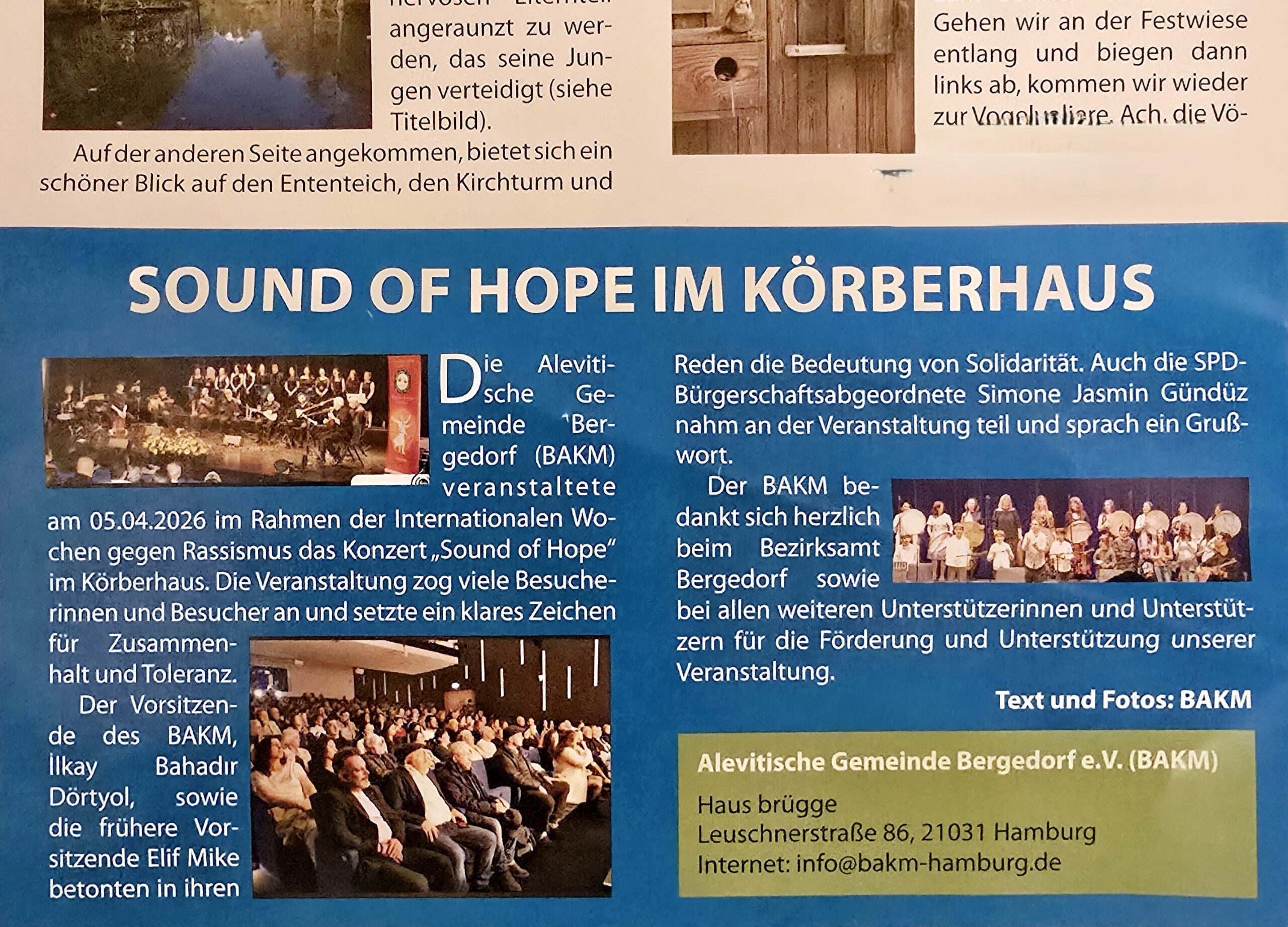 „Sound of Hope“ – Gemeinsam ein Zeichen gegen Rassismus